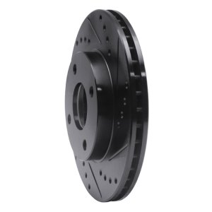 Ford Ikon Brake Rotor (1) - Front Right - R1 Concepts - Drilled & Slotted - Black - `00-`15 Ford Ikon Brake Rotor (1) - Front Right - R1 Concepts - Drilled & Slotted - Black - `00-`15